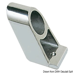 Handrail central chromed brass 22 mm