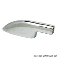Handrail terminal chromed brass 22 mm
