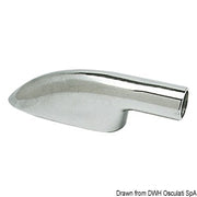 Handrail terminal chromed brass 22 mm