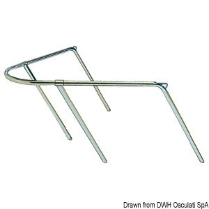 Bow pulpit for sails or pilot boats up to 7 metres