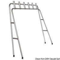 Foldable fishing rod holder rack