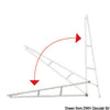 Foldable fishing rod holder rack