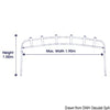Fishing rod holder rack for awnings