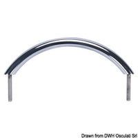 Oval tube handrail mirror-polished SS 200 mm