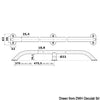 Oval pipe handrail AISI316 19x25 mm 915 mm