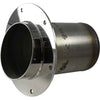 Seaflow Stainless Steel Exhaust Outlet (89mm ID Hose / Straight)