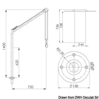Stainless steel davit