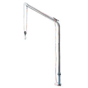 Swivelling davit