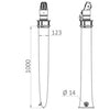 N.2 drain bags for telescopic davit 42.354.00