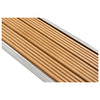 Foldable gangway AISI316/iroko 220 cm