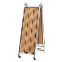 Foldable gangway AISI316/iroko 160 cm