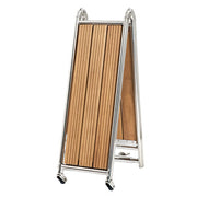 Foldable gangway AISI316/iroko 160 cm