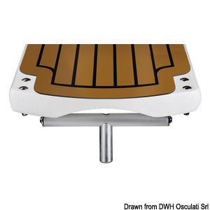Polybridge II folding carbon gangplank w/brown EVA
