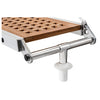 Foldable gangway with grating