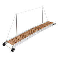 Foldable gangway teak grating 260 cm