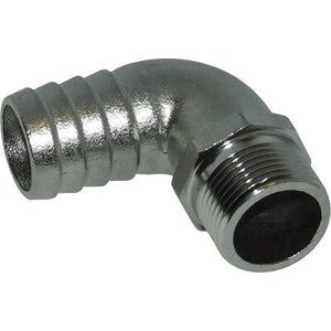 Osculati Stainless Steel 316 Hose Tail 90 Deg (3/4" BSP - 25mm Hose) 422347 17.196.06