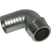 Osculati Stainless Steel 316 90 Degree Hose Tail (1-1/4" BSPM to 38mm) 422366 17.196.10