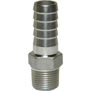 Osculati Stainless Steel 316 Hose Tail (3/8" BSPT Male to 15mm Hose) 422627 17.306.01