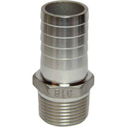 Osculati Stainless Steel 316 Hose Tail (1" BSPT Male to 30mm Hose) 422656 17.306.07