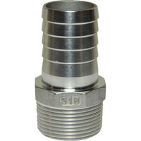 Osculati Stainless Steel 316 Hose Tail (1-1/4" BSPT Male to 35mm Hose) 422664 17.306.08