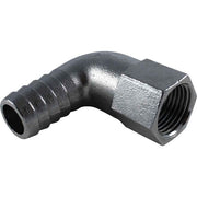 Osculati Stainless Steel 316 90 Degree Hose Tail (1/2" BSPF to 19mm) 422737 17.194.01