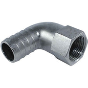 Osculati Stainless Steel 316 90 Deg Hose Tail (3/4" BSPF - 25mm Hose) 422747 17.194.02