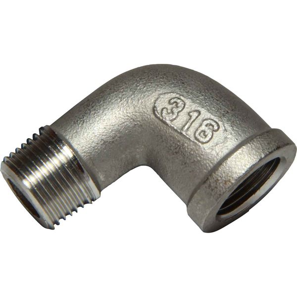Osculati Stainless Steel 316 90 Degree Elbow (3/8" BSP Male/Female) 423042 17.124.01