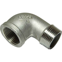 Osculati Stainless Steel 316 90 Degree Elbow (1" BSP Male/Female) 423045 17.124.04