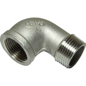 Osculati Stainless Steel 316 90 Degree Elbow (1" BSP Male/Female) 423045 17.124.04