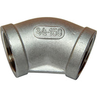 Osculati Stainless Steel 316 45 Degree Elbow (3/4" BSP Female) 423084 17.220.03
