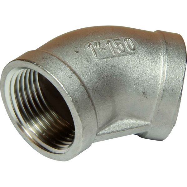 Osculati Stainless Steel 316 45 Degree Elbow (1" BSP Female) 423085 17.220.04