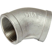 Osculati Stainless Steel 316 45 Degree Elbow (1-1/4" BSP Female) 423086 17.220.05