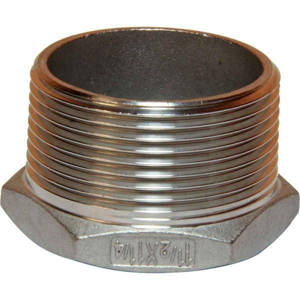 Osculati Stainless Steel 316 Reducing Bush (1-1/2" BSPM - 1-1/4" BSPF) 423531 17.321.06