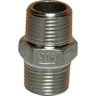 Osculati Stainless Steel 316 Equal Nipple (Male Thread / 3/8