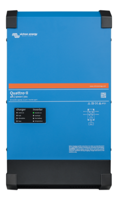 Victron Quattro II Sine wave Inverter/Charger. 48 volt 5000va inverter with 70 amp charger - c/w 2x 50A transfer relays