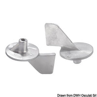 Universal fin anode on round plate