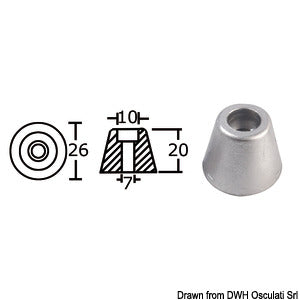 Aluminium spare anode orig. ref. 61180