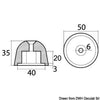 Zinc spare anode orig. ref. 02481