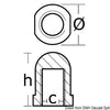 Anode shaft nut 22/25mm