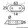 Magnesium bridge anode for Yamaha 4/70 HP