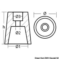 Radice axis line zinc anode Ø 83 mm