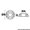 Ring for Volvo leg w/Max-Prop propeller 42 mm