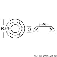 Ring for Sail Drive Volvo leg with Max-Prop propeller