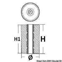 Aluminium anode for Volvo DPH/DPR exhaust pipe