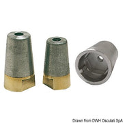 Only zinc anode for axis 55 mm