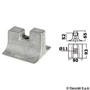 Aluminium anode for Yamaha 300/350 HP