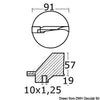 Zinc fin anode 100/225 HP