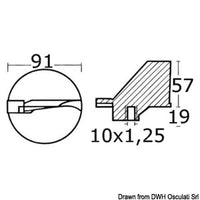 Anode fin for 115 HP 4 strokes