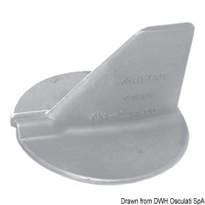 Zinc fin anode 100/225 HP