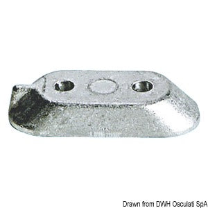 Magnesium bridge anode for Yamaha 4/70 HP